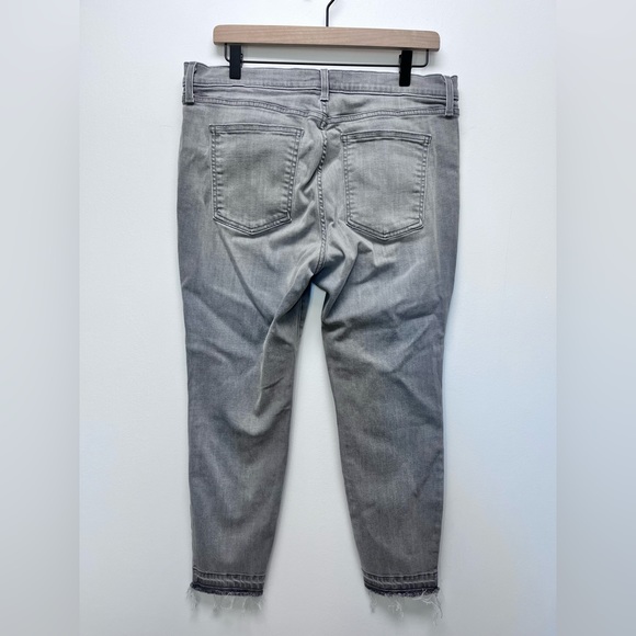 Pistola Distressed Skinny Jeans Grey Gray Raw Hem Size 32 - Picture 6 of 10